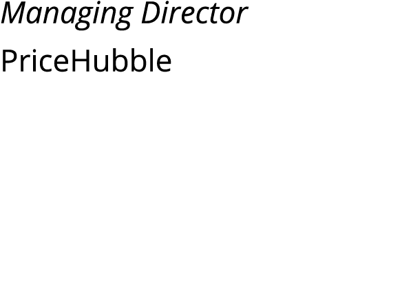 Managing Director PriceHubble